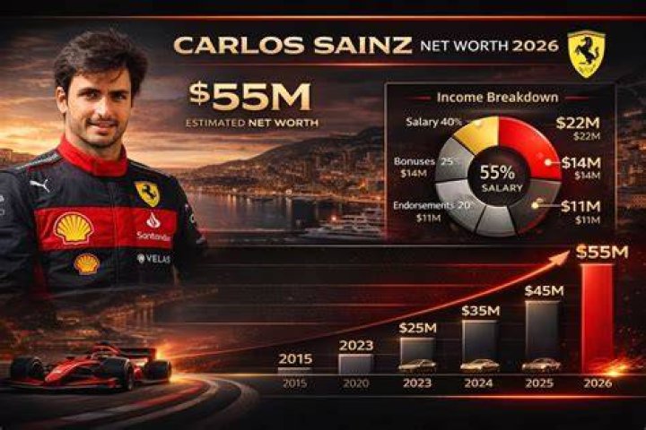 Carlos Sainz's Net Worth And Financial Mastery