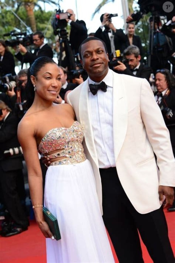 Chris Tucker et sa femme, lors de la pr&eacute;sentation du film Cl&eacute;op&acirc;tre