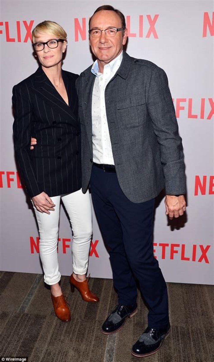 Kevin Spacey and Robin Wright attend a House Of Cards Q&A screening