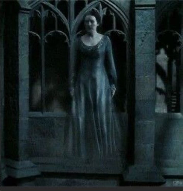 The ghost of Rowena Ravenclaw's daughter, Helena Ravenclaw the Gray