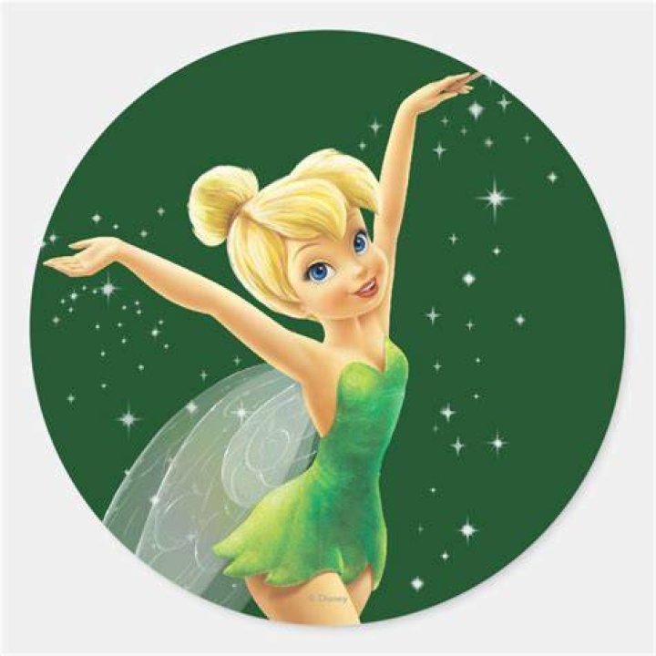Tinker Bell Pose 18 Classic Round Sticker Tinkerbell